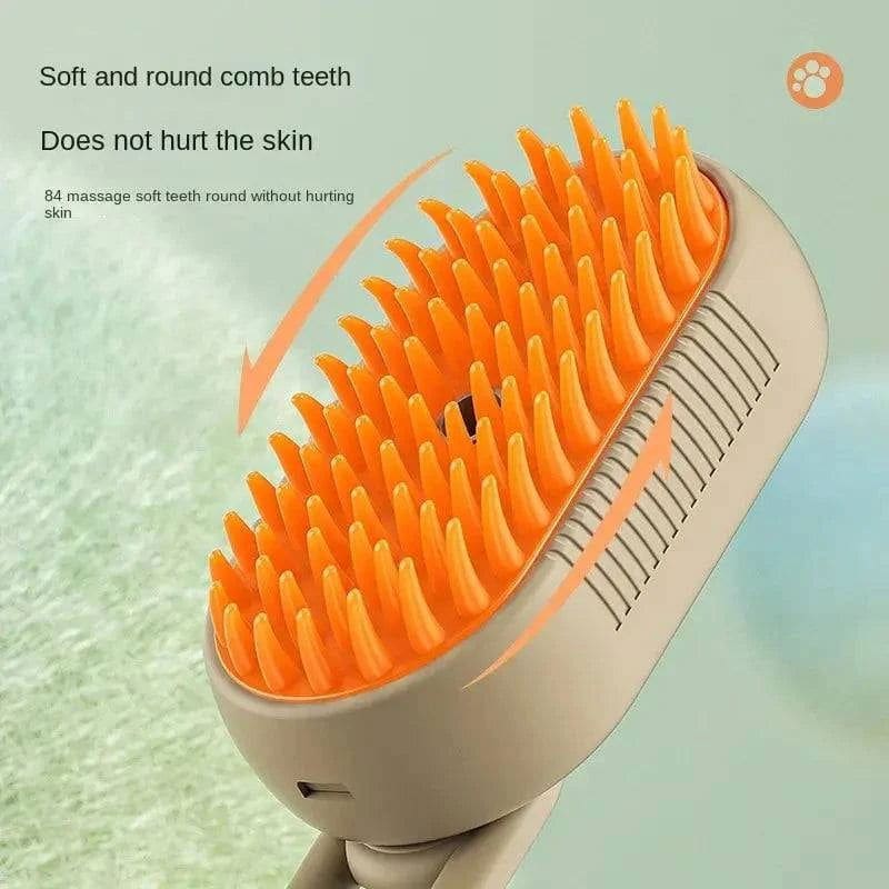 Electric Pet Brush – 3-in-1 Grooming Tool for Cats & Dogs