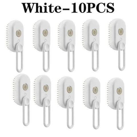 Electric Pet Brush – 3-in-1 Grooming Tool for Cats & Dogs - White-10PCS