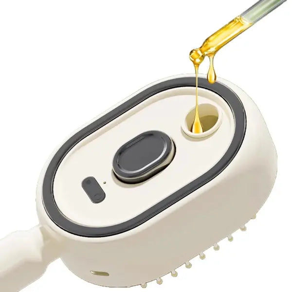 Electric Spray Air Massage Comb Essential Oil Hair Brush Anti-static Care - None