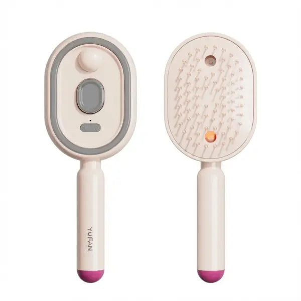 Electric Spray Air Massage Comb Essential Oil Hair Brush Anti-static Care - Upgraded version / Pink - None