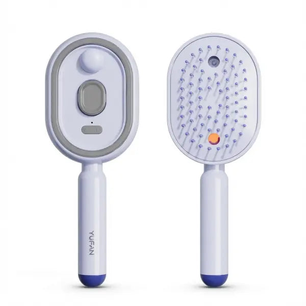 Electric Spray Air Massage Comb Essential Oil Hair Brush Anti-static Care - Upgraded version / Purple - None