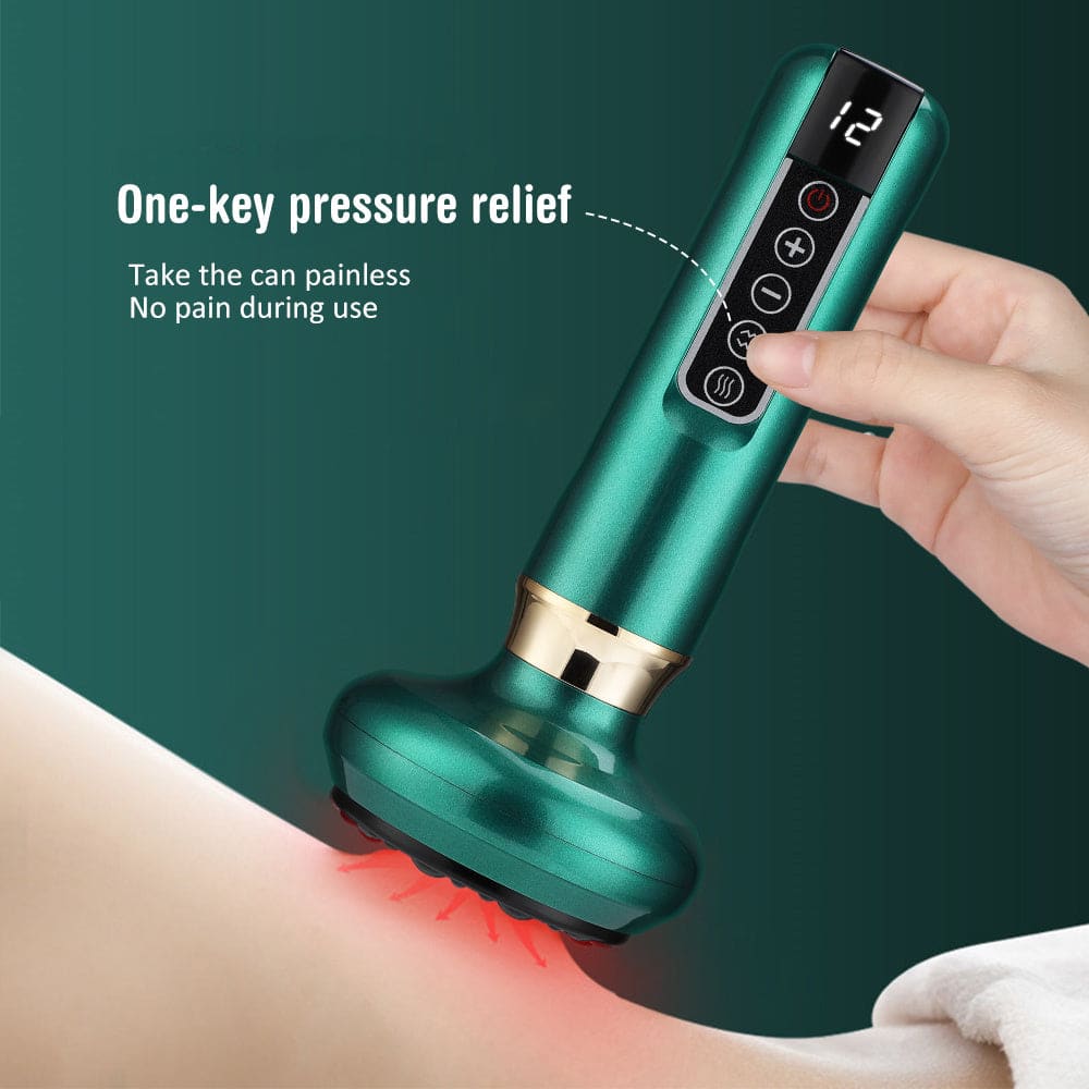 Electric Vacuum Cupping Massager for Skin Treatment and Anti-Cellulite