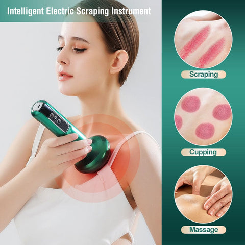 Electric Vacuum Cupping Massager for Skin Treatment and Anti-Cellulite