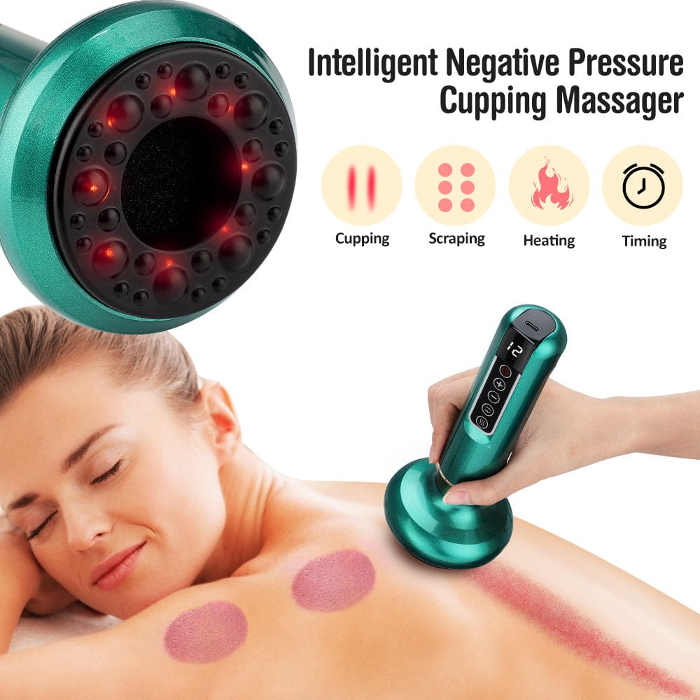 Electric Vacuum Cupping Massager for Skin Treatment and Anti-Cellulite