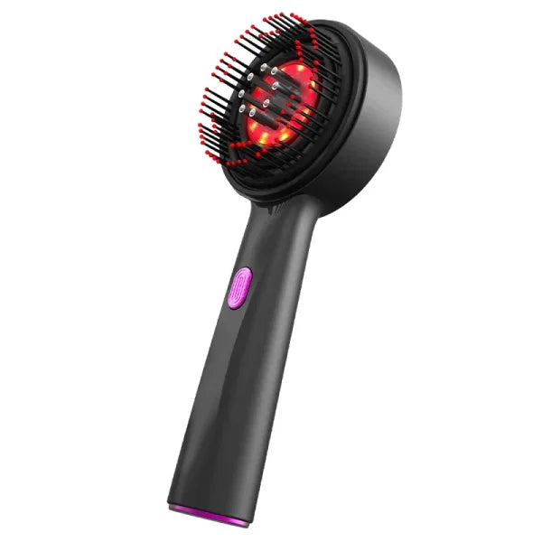 Electric Vibration Massage Comb Red Light Therapy Hair Growth Massage Scalp Brush Anti Hair Loss Liquid Oil Applicator Hair Care - Himpall