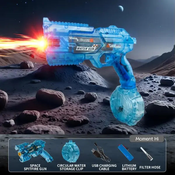 Electric Water Blaster Large Capacity – Powerful Automatic Outdoor Toy - SKY BLUE