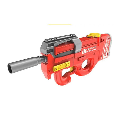 Electric Water Gun - High-Pressure Fun for Summer Water Games - P90 Red - Water Gun Toys