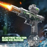 Outdoor Beach Water Gun with Light Sprays for High-Speed Combat - black-D