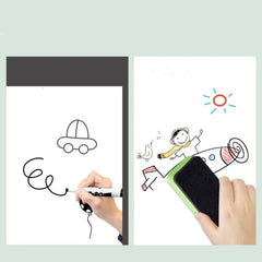 Hand drawing doodles on electrostatic wall whiteboard sticker