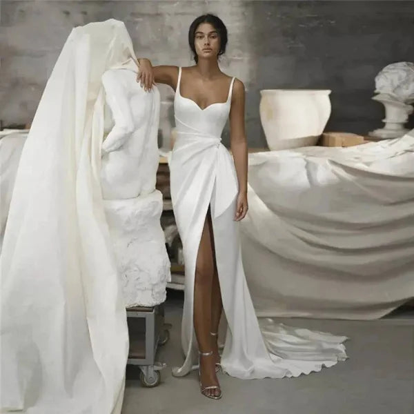 Mermaid Wedding Dress – Satin Gown for Modern Brides