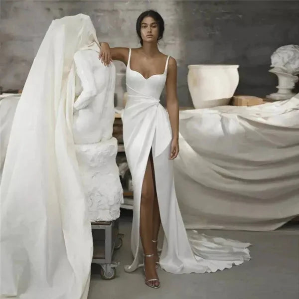 Mermaid Wedding Dress – Satin Gown for Modern Brides - Same as picture / 8