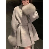 Elegant Office Lady Woolen Coat