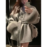 Elegant Office Lady Woolen Coat