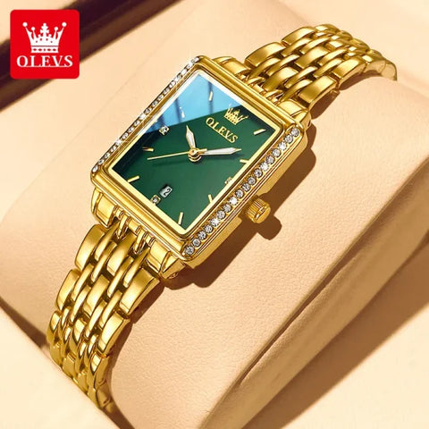 Elegant Quartz Ladies Wristwatch – Luxury Waterproof Watch for Women with Auto Date & Luminous Display