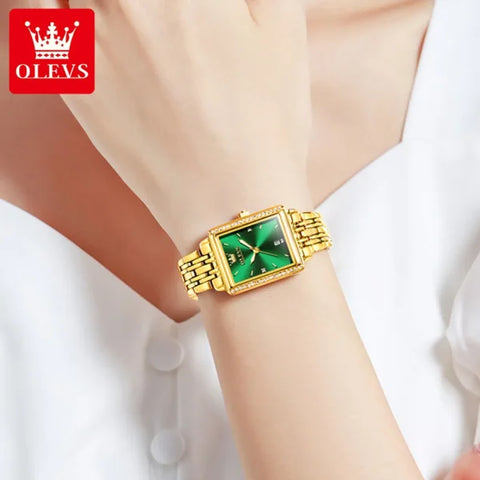 Elegant Quartz Ladies Wristwatch – Luxury Waterproof Watch for Women with Auto Date & Luminous Display