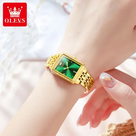 Elegant Quartz Ladies Wristwatch – Luxury Waterproof Watch for Women with Auto Date & Luminous Display