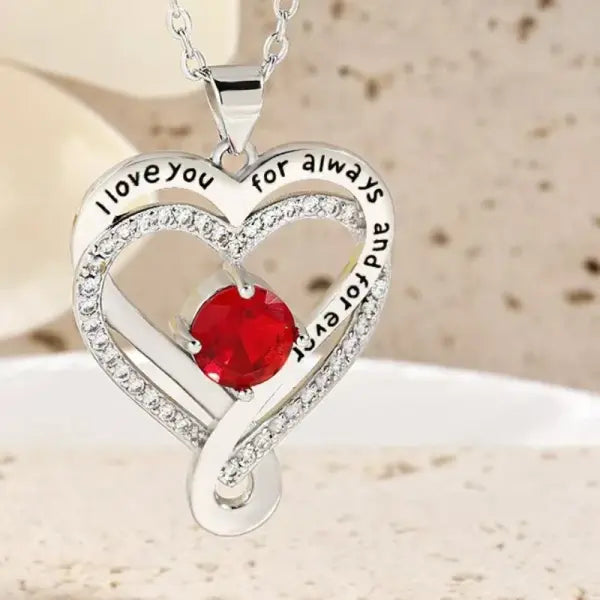 Elegant Style Heart shaped Pendant Necklace Hollow Design Mother’s Day Gift Party Suitable for Best Friends Without Box