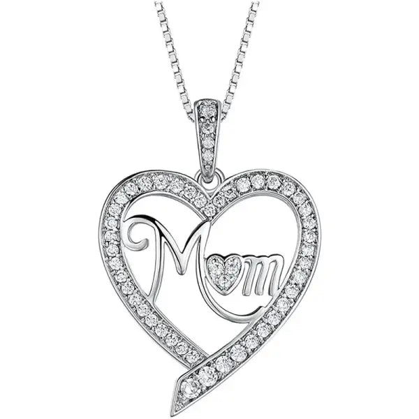 Elegant Style Heart shaped Pendant Necklace Hollow Design Mother’s Day Gift Party Suitable for Best Friends Without Box