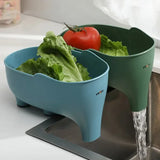 Elephant Sink Strainer Plastic Basket – Multipurpose Kitchen Drainer Rack