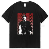 Eminem Rapper Graphic T-Shirt Unisex – Hip Hop Loose Fit Rock Tee for Men & Women Summer Fashion - 8 / XL