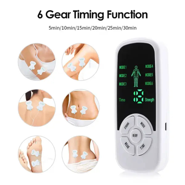 EMS Electric Muscle Therapy Stimulator 6 Modes Tens Unit Machine Meridian Physiotherapy Pulse Abdominal Prostate Body