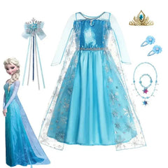 Enchanting Snow Queen Elsa Kids Costume for Magical Adventures - Himpall