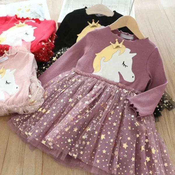 Toddler Girls Dress – Unicorn Princess Dress for Magical Moments