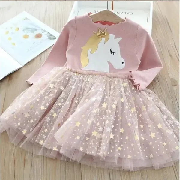 Enchanting Unicorn Princess Dress for Magical Moments in Toddlers