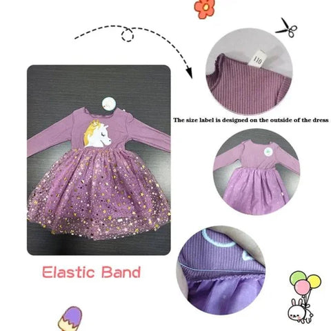 Toddler Girls Dress – Unicorn Princess Dress for Magical Moments