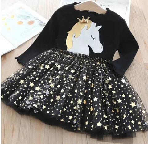 Toddler Girls Dress – Unicorn Princess Dress for Magical Moments