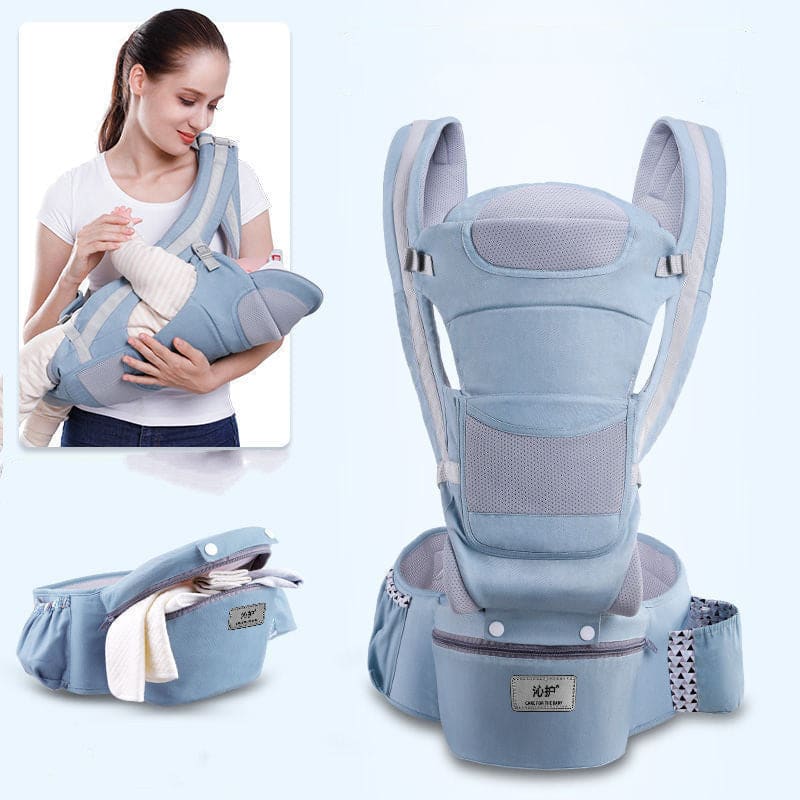 Ergonomic Baby Carrier 3-in-1 Hipseat Front-Facing Kangaroo Sling Wrap