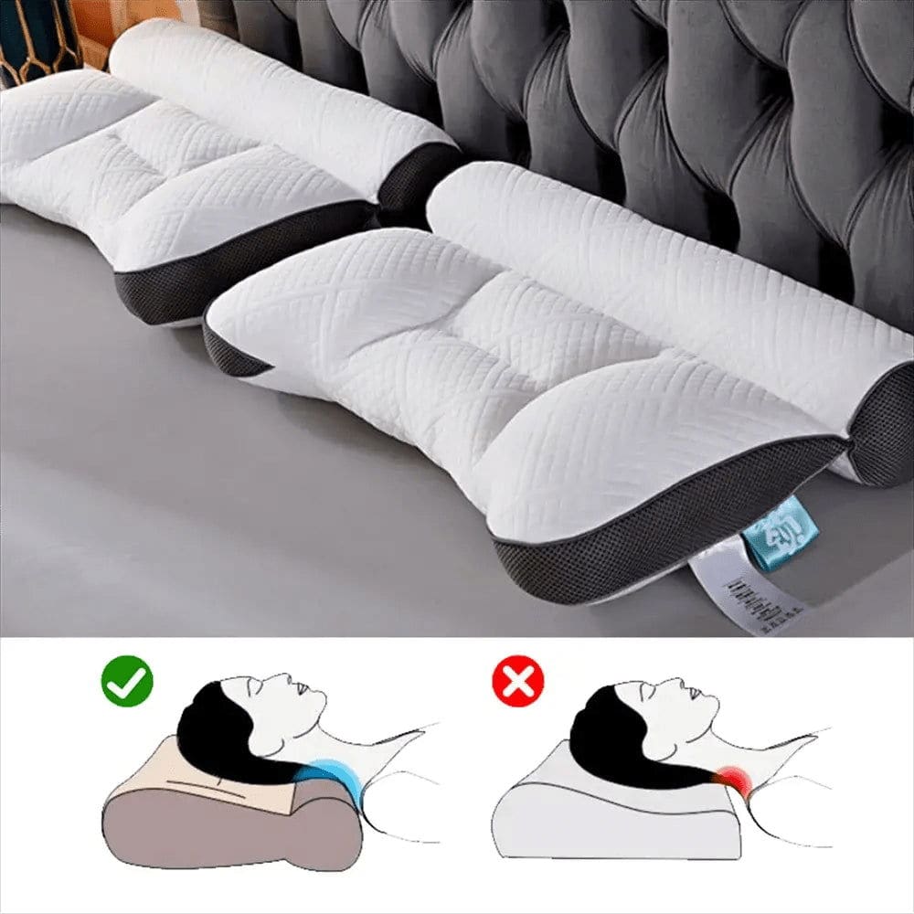 Ergonomic Pillow: Memory Foam Orthopedic Support