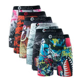 Ethika Men Underwear Plus Size Print Breathable Swimming Trunks - ET-6PCS47 / 6Pcs / XXL
