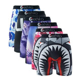Ethika Men Underwear Plus Size Print Breathable Swimming Trunks - ET-6PCS40 / 6Pcs / XL