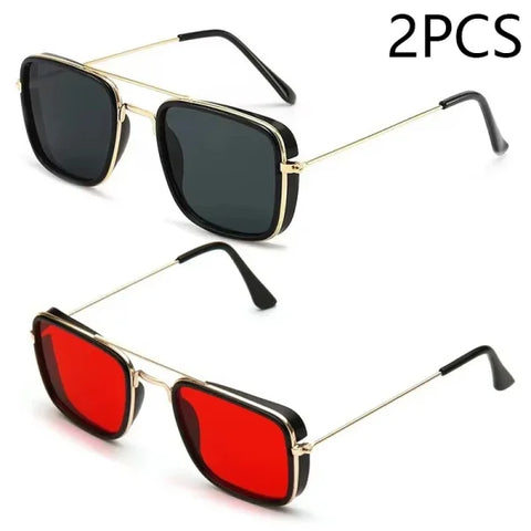 European & American Small Square Sunglasses - Retro UV Protection Eyewear - WHITE