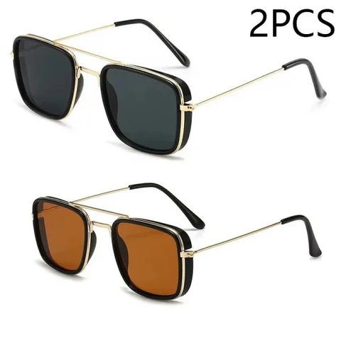 European & American Small Square Sunglasses - Retro UV Protection Eyewear - GRAY