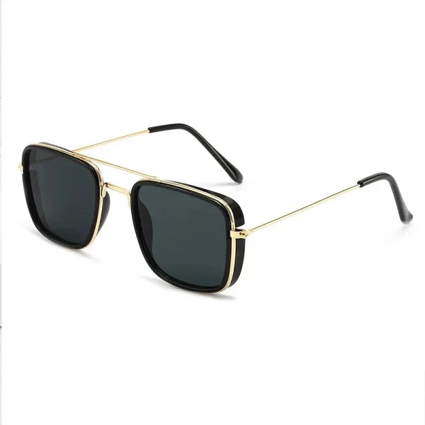 European & American Small Square Sunglasses - Retro UV Protection Eyewear - Black
