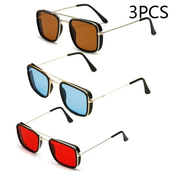 European & American Small Square Sunglasses - Retro UV Protection Eyewear - Pink