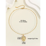 Santa Maria zircon religious fashion necklaces