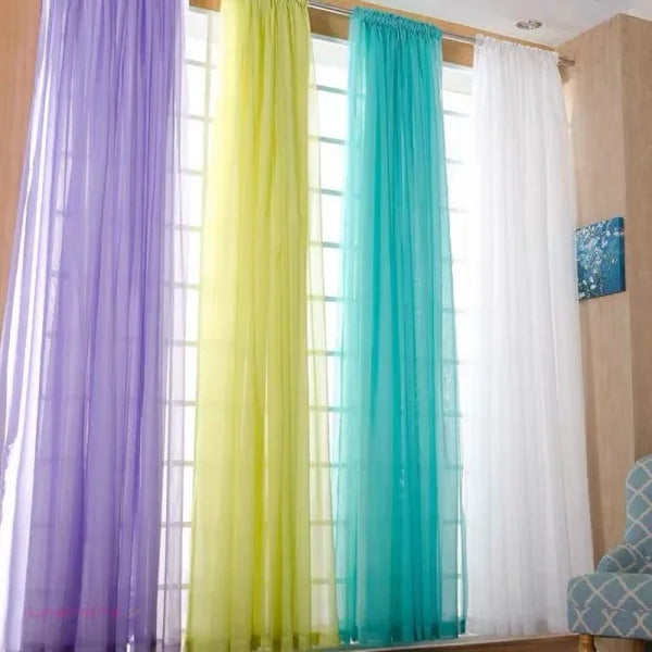 European Simple Partition Screen Curtain - Custom Balcony & Bed Curtain