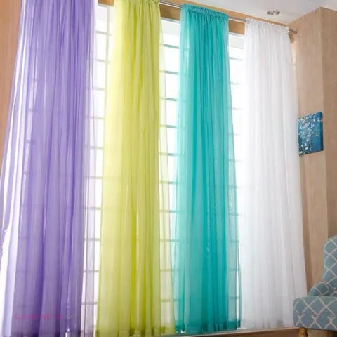 European Simple Partition Screen Curtain - Custom Balcony & Bed Curtain