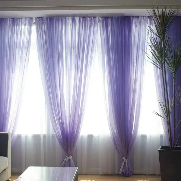 European Simple Partition Screen Curtain - Custom Balcony & Bed Curtain