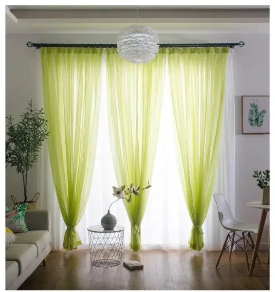 European Simple Partition Screen Curtain - Custom Balcony & Bed Curtain
