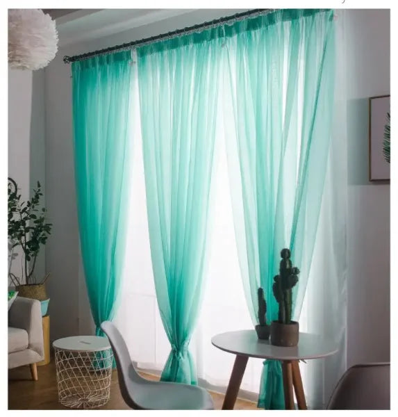European Simple Partition Screen Curtain - Custom Balcony & Bed Curtain