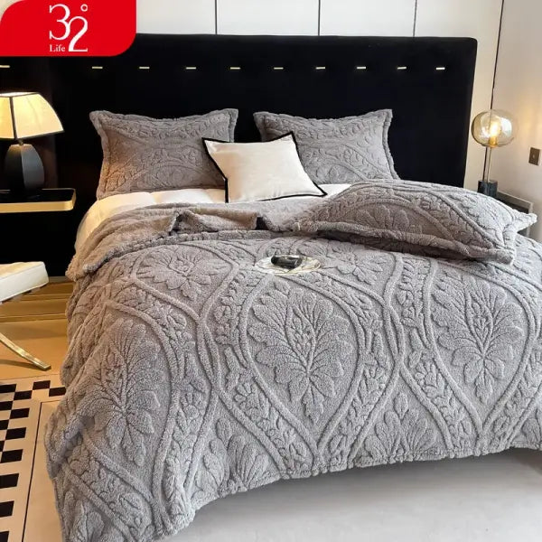 European Style 3D Floral Printed Blanket Adult Thick Coral Fleece Blanket in Winter Warm Easy To Maintain Air