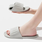 EVA Foldable Travel Slippers Soft Sole Lightweight Countrysizemap Shoes - gray / 44-45