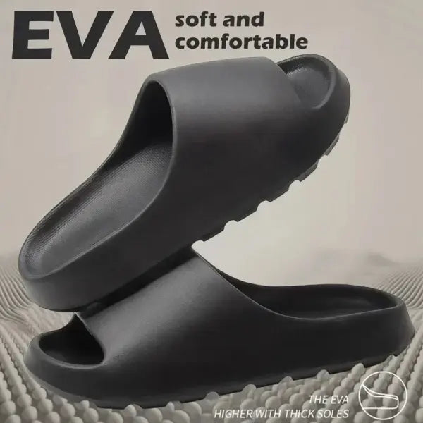 EVA Thick Sole Slippers Soft Cushioned Countrysizemap Beach Slides
