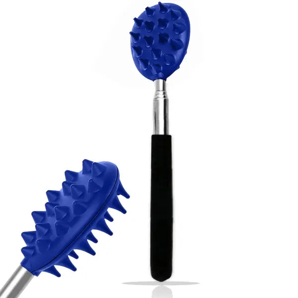 Extendable Cactus Back Scratcher with 1/4-inch & 1/2-inch Spikes Retractable One-Hand Itch Stick for Men & Women