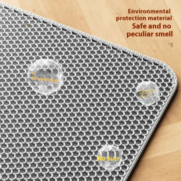 Extra Large Cat Litter Mat - Heavy Duty Waterproof 2-Layer Non-Slip Washable Sand Stopper