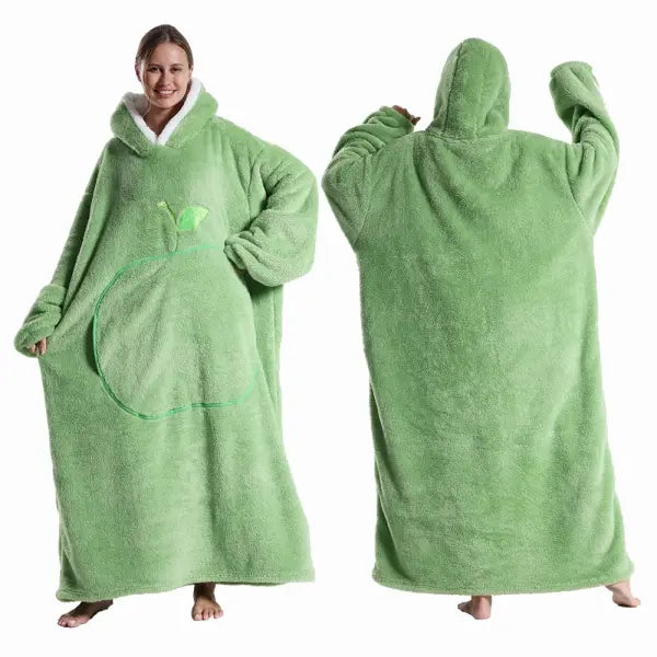 Polar Fleece Wearable Blanket Adult Oversized Cozy TV Warmth - FH141 / Cloth Length 140cm